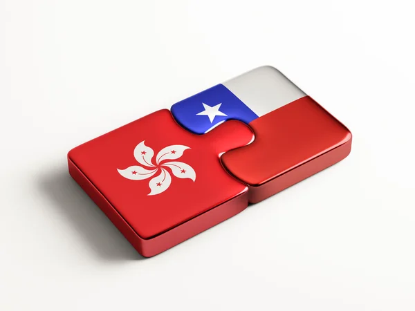 Chili Hong Kong puzzel Concept — Stockfoto