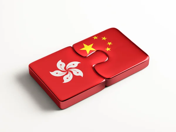 China Hong Kong Puzzle-Konzept — Stockfoto