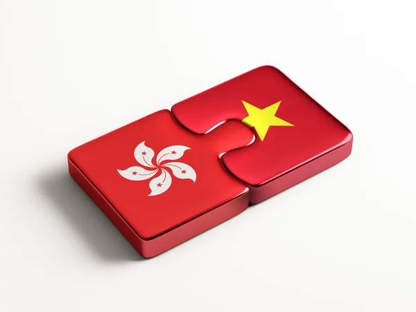 Vietnam Hong Kong Puzzle-Konzept — Stockfoto