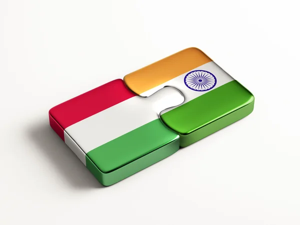 India Hongarije puzzel Concept — Stockfoto