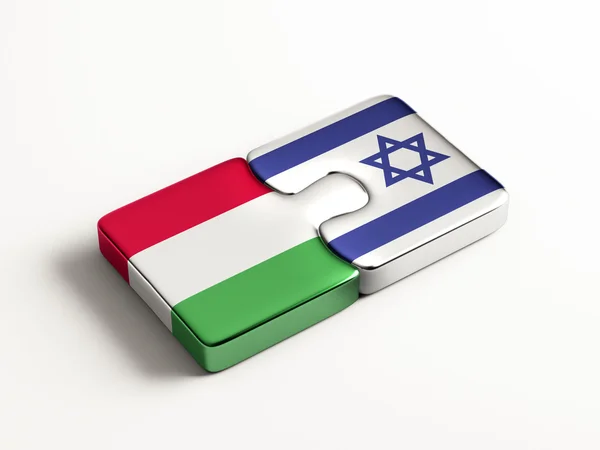 Israel Ungern pussel koncept — Stockfoto