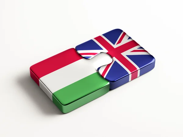 Reino Unido Hungría Puzzle Concept —  Fotos de Stock