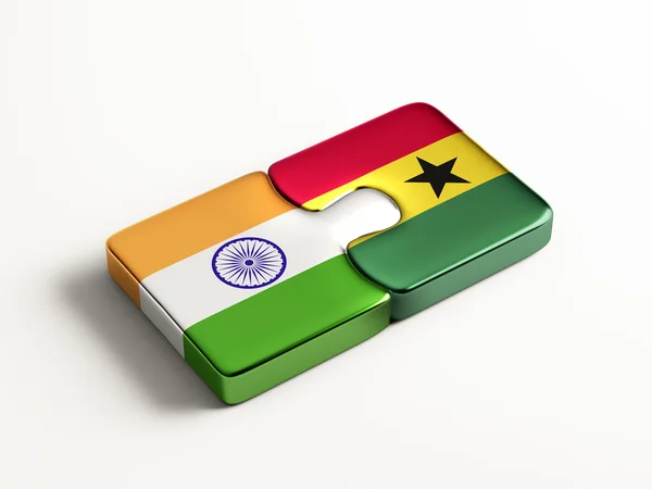 India Ghana puzzel Concept — Stockfoto