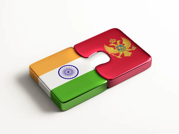 Montenegro Índia Puzzle Concept — Fotografia de Stock
