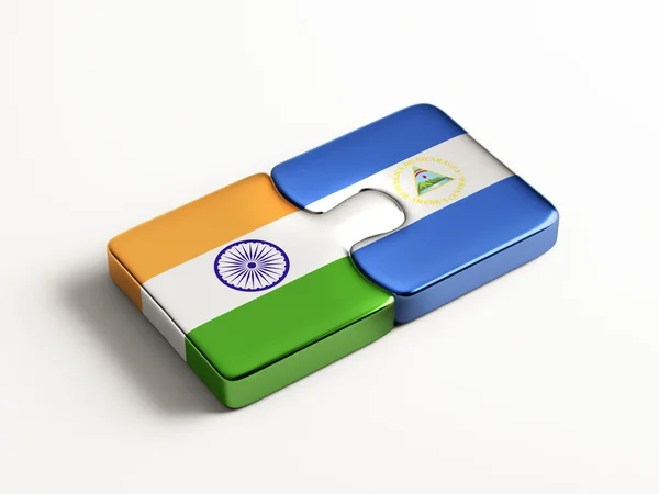 Nicaragua India Puzzle Concepto — Foto de Stock