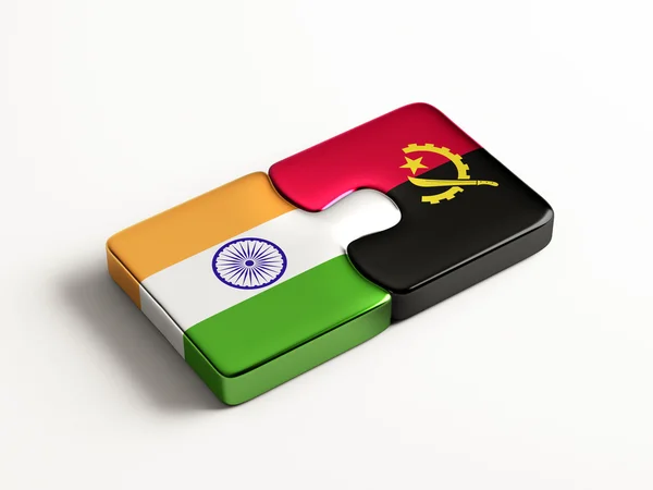 Angola India puzzel Concept — Stockfoto