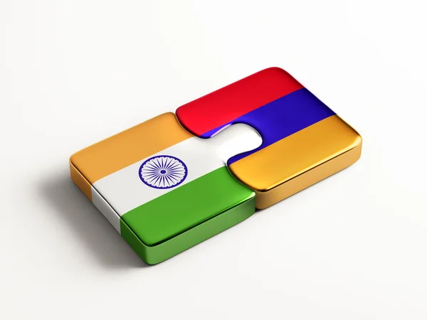 Armenia India Puzzle Concepto — Foto de Stock