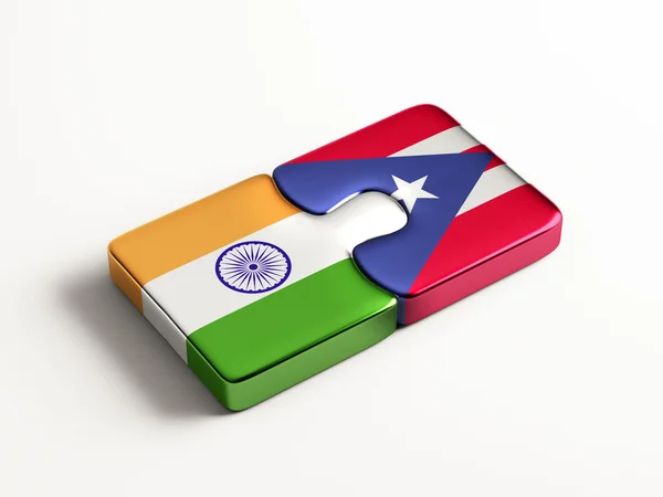 Porto Rico Índia Puzzle Concept — Fotografia de Stock