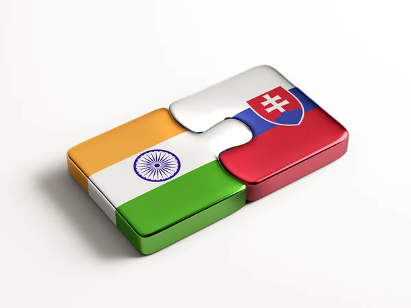 Eslovaquia India Puzzle Concepto — Foto de Stock