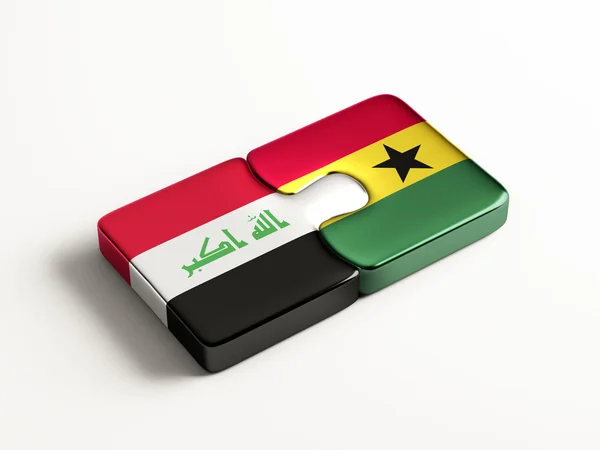 Iraq Ghana Puzzle Concepto —  Fotos de Stock