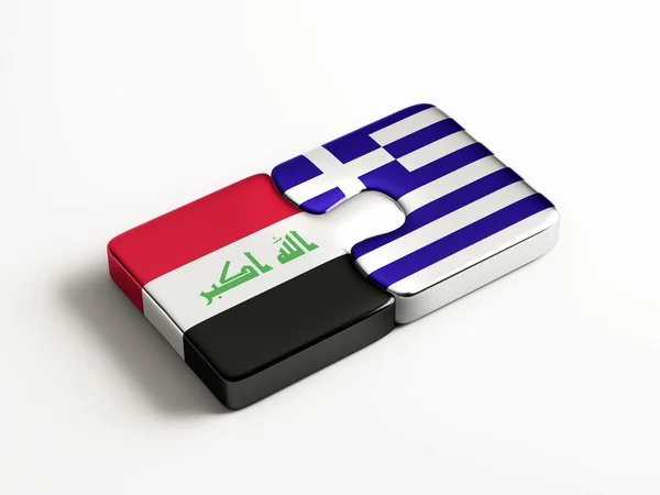 Irak Griekenland puzzel Concept — Stockfoto