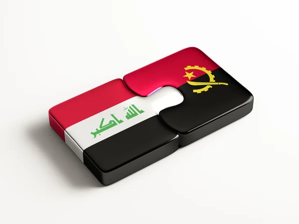 Angola Iraq  Puzzle Concept — Stock Photo, Image