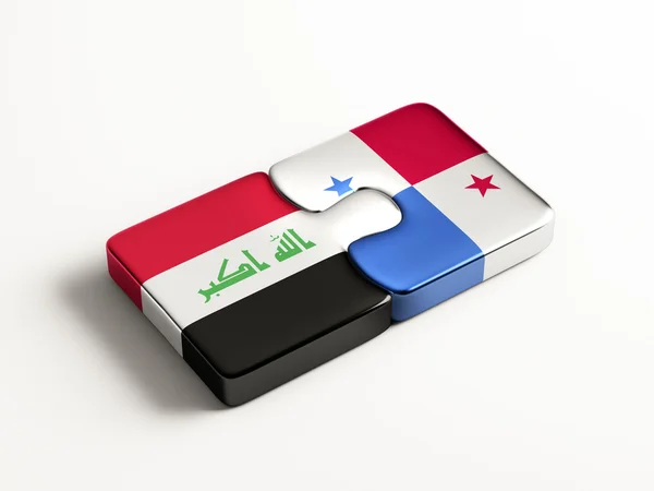 Panama Irak puzzel Concept — Stockfoto