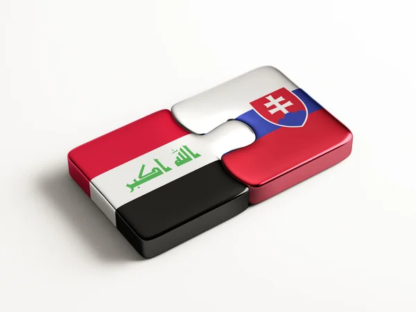 Eslovaquia Iraq Puzzle Concepto —  Fotos de Stock