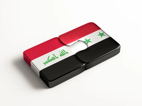 Syrie Irak Puzzle Concept — Photo