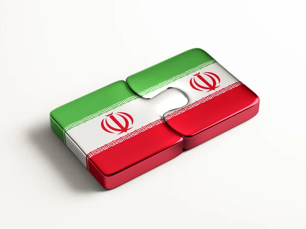 Iran pussel koncept — Stockfoto