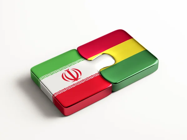 Bolivia Irán Puzzle Concepto —  Fotos de Stock