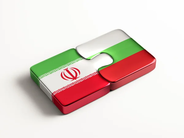 Bulgaria Iran  Puzzle Concept — Stock Photo, Image