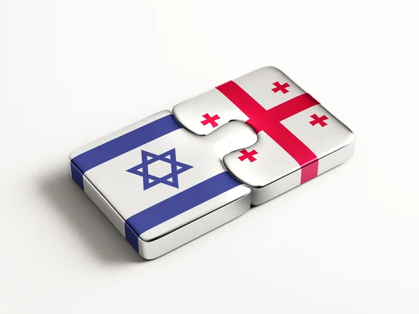 Israel georgia puzzle konzept — Stockfoto