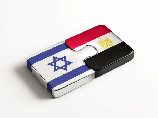 Ägypten Israel Puzzle-Konzept — Stockfoto