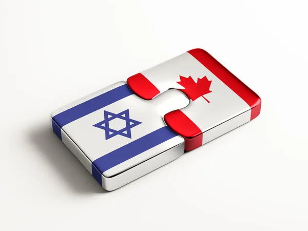 Canada Israël puzzel Concept — Stockfoto