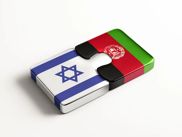 Afghánistán Izrael logická koncepce — Stock fotografie