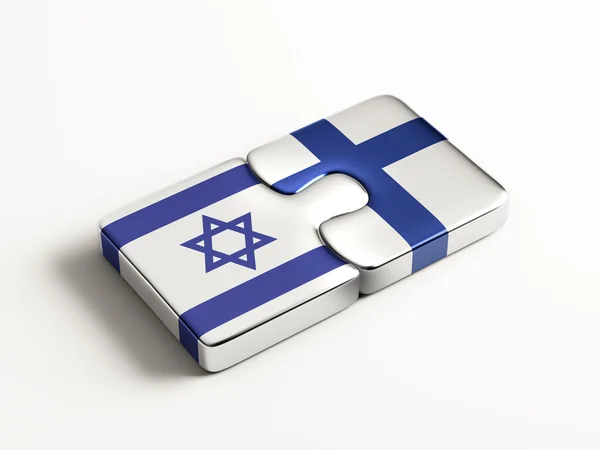 Finlândia Israel Puzzle Concept — Fotografia de Stock