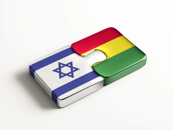 Bolívia Israel Puzzle Concept — Fotografia de Stock