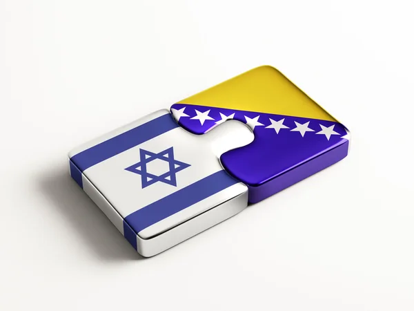 Bosnië en Herzegovina Israël puzzel Concept — Stockfoto