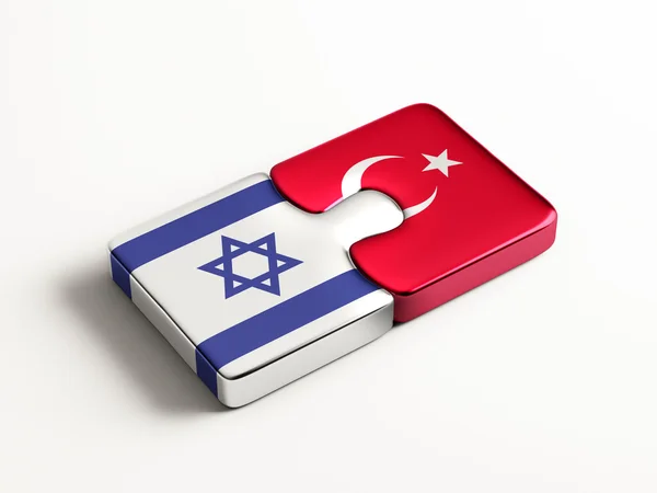Turkiet Israel pussel koncept — Stockfoto