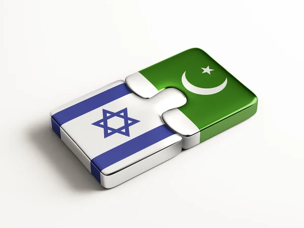 パキスタン イスラエル パズル コンセプト — ストック写真