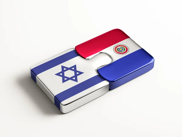 Paraguai Israel Puzzle Concept — Fotografia de Stock