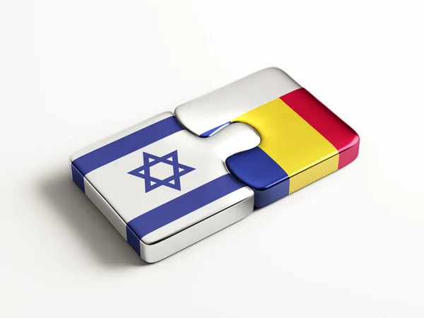 Rumänien Israel Puzzle-Konzept — Stockfoto