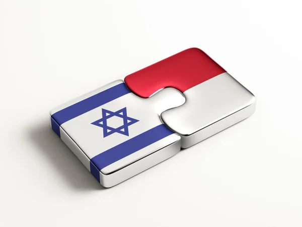 Indonesien Israel pussel koncept — Stockfoto