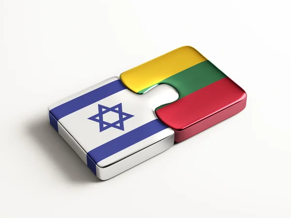 Litouwen Israël puzzel Concept — Stockfoto