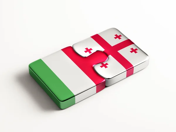 Italy Georgia  Puzzle Concept — Stock Photo, Image