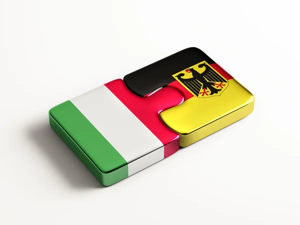 Italy Germany  Puzzle Concept — Stock Photo, Image