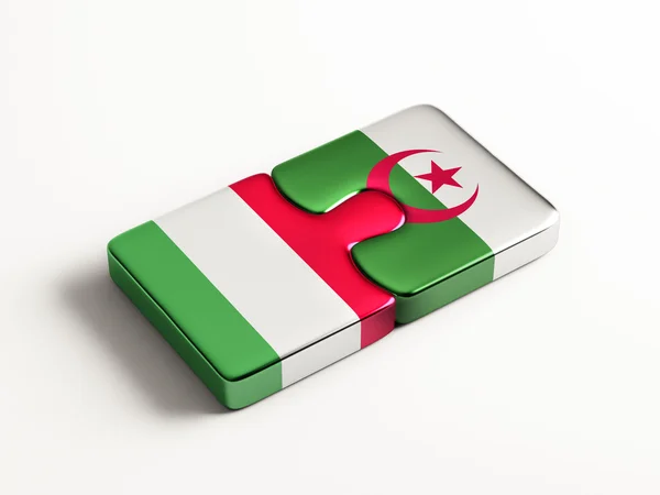 Algeriet Italien pussel koncept — Stockfoto