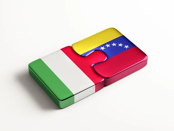 Venezuela Italië puzzel Concept — Stockfoto