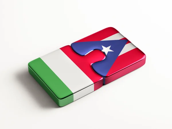 波多黎各意大利拼图概念 — 图库照片