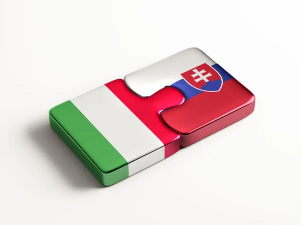 Slowakije Italië puzzel Concept — Stockfoto
