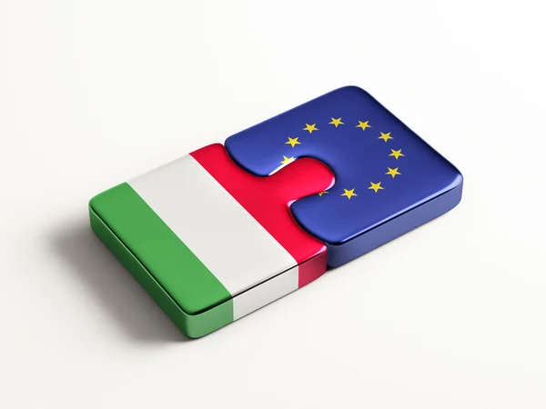 Europese Unie Italië puzzel Concept — Stockfoto