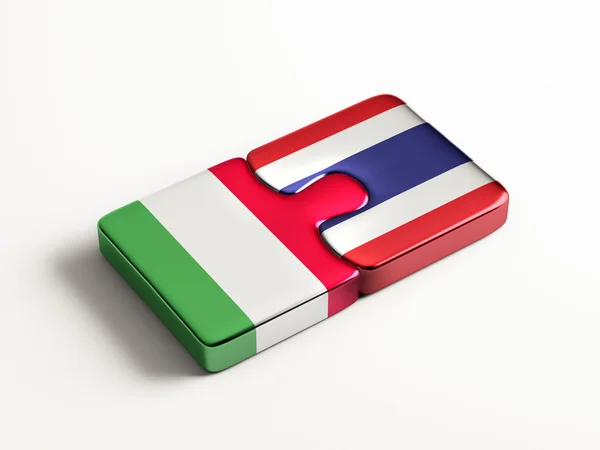 Thailand Italy  Puzzle Concept — Stock Photo, Image