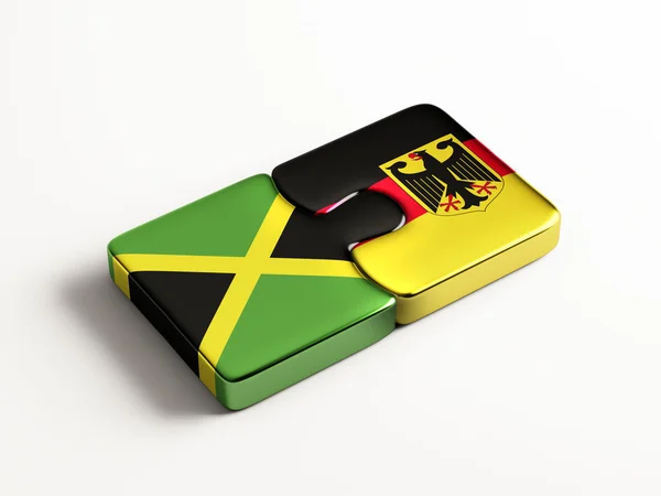 Jamaica Duitsland puzzel Concept — Stockfoto