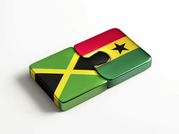 Concepto de Jamaica Ghana Puzzle — Foto de Stock
