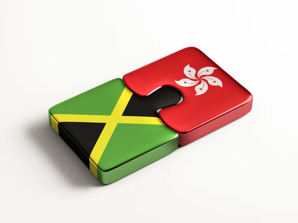 Concepto de Puzzle de Hong Kong de Jamaica —  Fotos de Stock