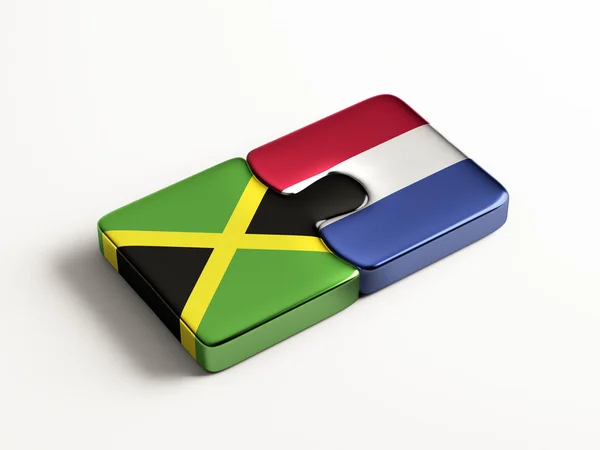 Pays-Bas Jamaïque Puzzle Concept — Photo