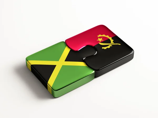 Angola Jamaica  Puzzle Concept — Stock Photo, Image