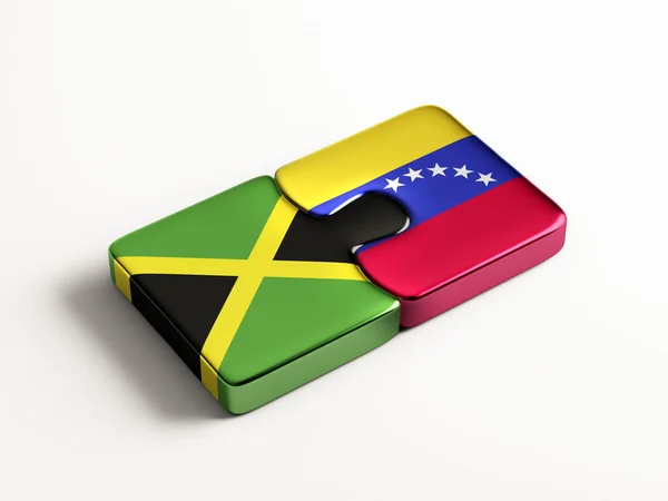Venezuela Giamaica Puzzle Concept — Foto Stock