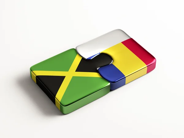 Rumania Jamaica Puzzle Concepto —  Fotos de Stock